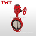 keystone fire protection butterfly valve with gearbox